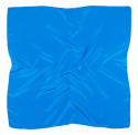 Men's silk neck scarf azure, 67x67cm