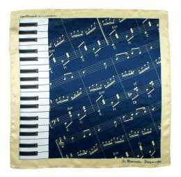MO-004 silk scarf Moniuszko - Spinner, 67x67 cm