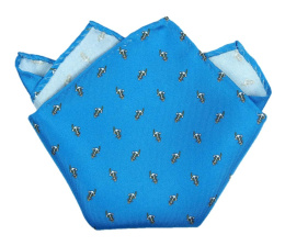 PJ-122 Silk Pocket Square with a Pattern