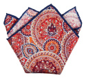 PJ-139 Silk Pocket Square with a Pattern(1)