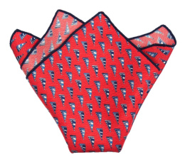 PJ-143 Silk Pocket Square with a Pattern
