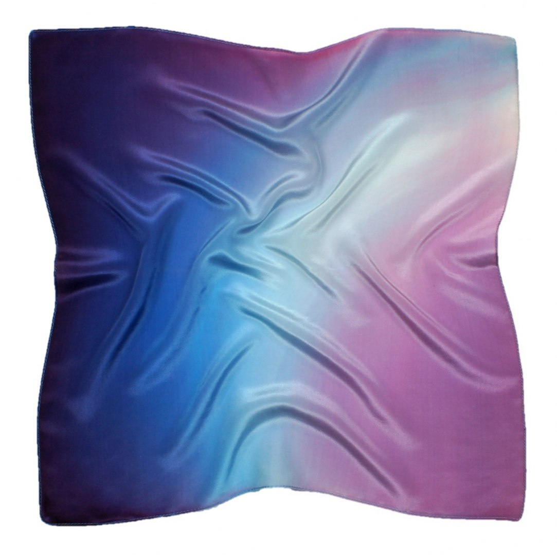 AC7-042 Hand-shaded silk scarf, 70x70cm(1)