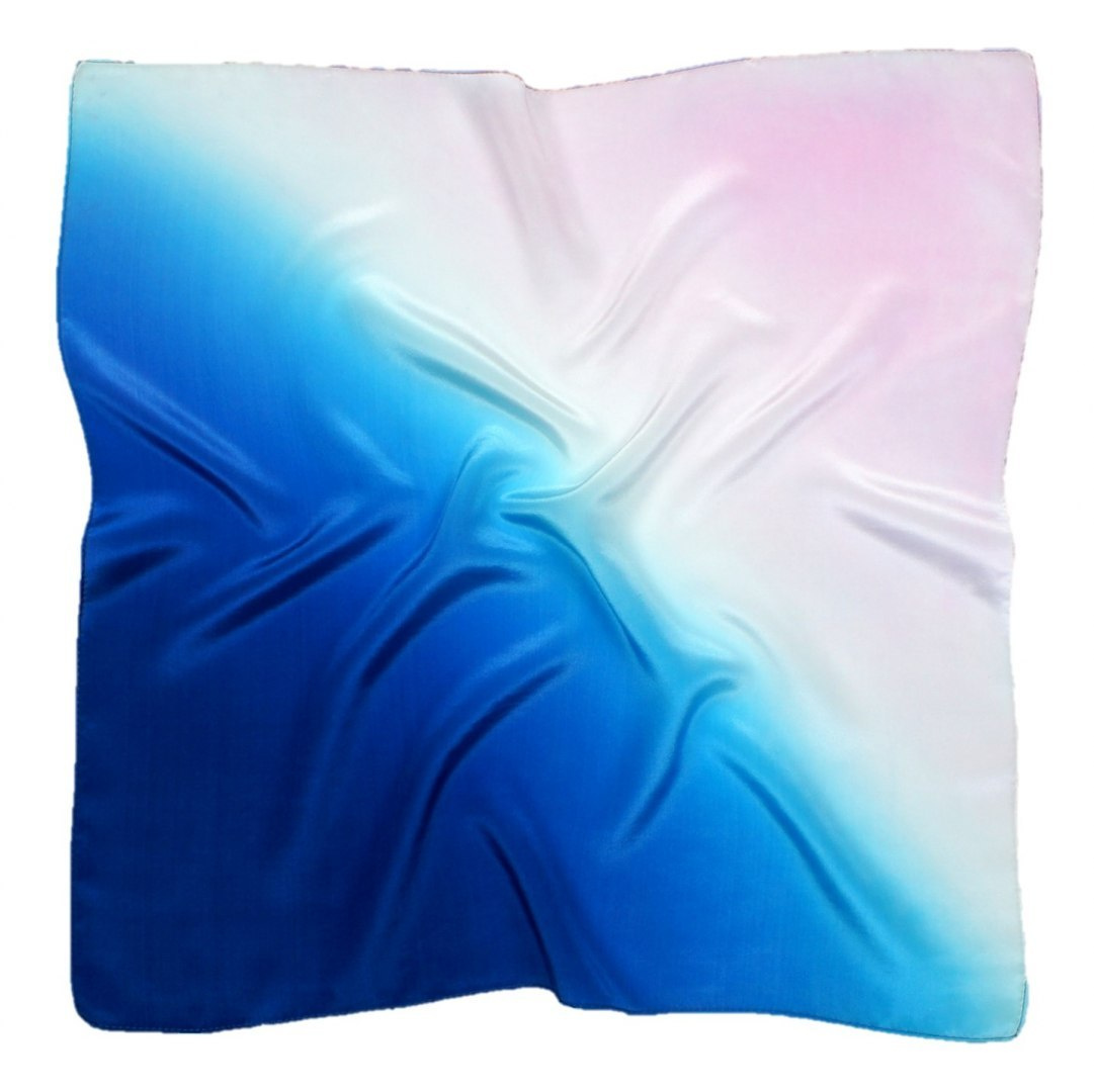 AC7-052 Hand-shaded silk scarf, 70x70cm