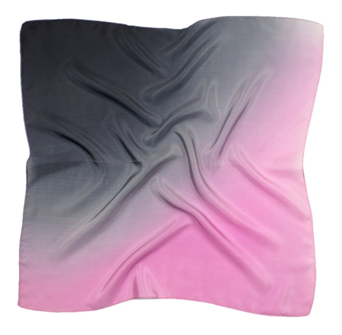 AC9-037 Hand-shaded silk scarf, 90x90cm