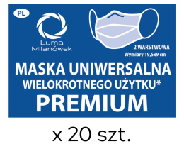 Premium Schutzmaske mit Silberionen 20 Stk.