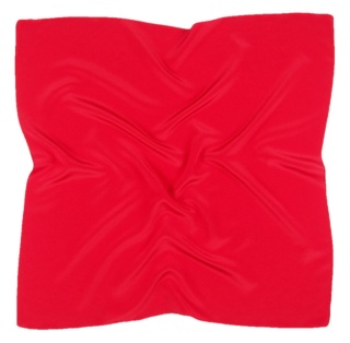 Men's silk neckerchief red, 67x67cm