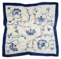 AM7-455 Hand-painted silk scarf, 70x70 cm