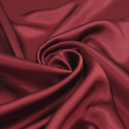 Burgundy silk satin scarf, 70x70cm