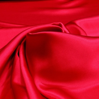 Red silk satin scarf, 55x55cm AS5-001