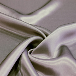 Violet-Beige silk satin scarf, 70x70cm