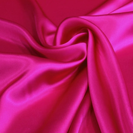 Fuchsia silk silk satin scarf, 90x90cm