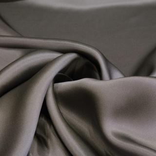 Graphite silk silk satin scarf, 70x70cm AS7-013