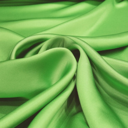 Light green silk satin scarf, 55x55cm