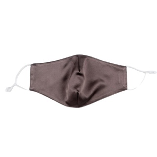 Hypoallergenic Silk Protective Face Mask - Dark Brown