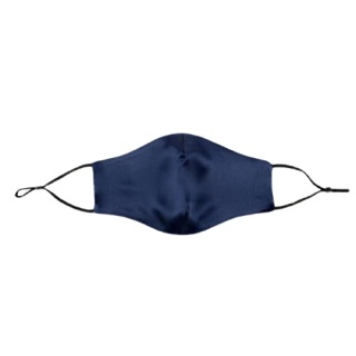 Hypoallergenic Silk Protective Face Mask - Navy Blue