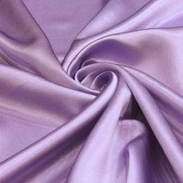 Lilac silk satin scarf, 55x55cm
