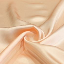 Apricot silk satin scarf, 70x70cm