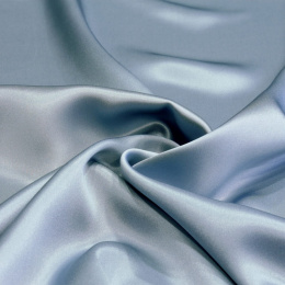 Gray and Blue silk satin scarf, 70x70cm