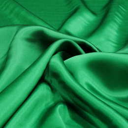 Grass Green silk satin scarf, 90x90cm