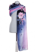 SZM-068 Hand-painted silk scarf, 250x90 cm(1)