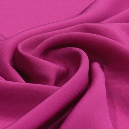 Amarantowy jedwabny szal krepa 180x45 cm SZK-201