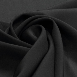 Black Crepe Silk Scarf, 250x90cm