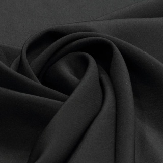 Black crepe silk scarf 180x45cm SZK-209