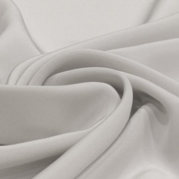 Light Gray Crepe Silk Scarf, 180x45cm