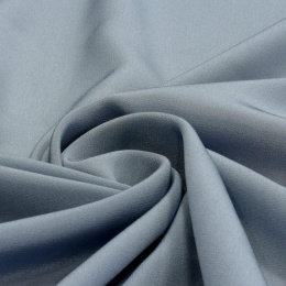 Steel-gray Crepe Silk Scarf, 170x45cm