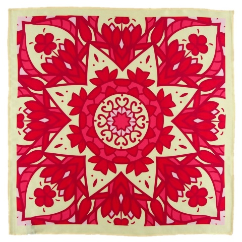 AD6-157 Jedwabna Apaszka Druk, 67x67 cm(2)