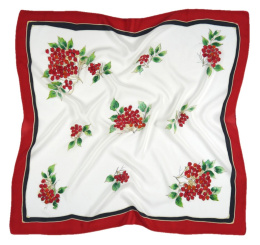 AM7-222 Hand-painted silk scarf, 70x70 cm