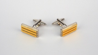 SP-834 Spinki do mankietów Złote sztabki