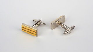 SP-834 Spinki do mankietów Złote sztabki