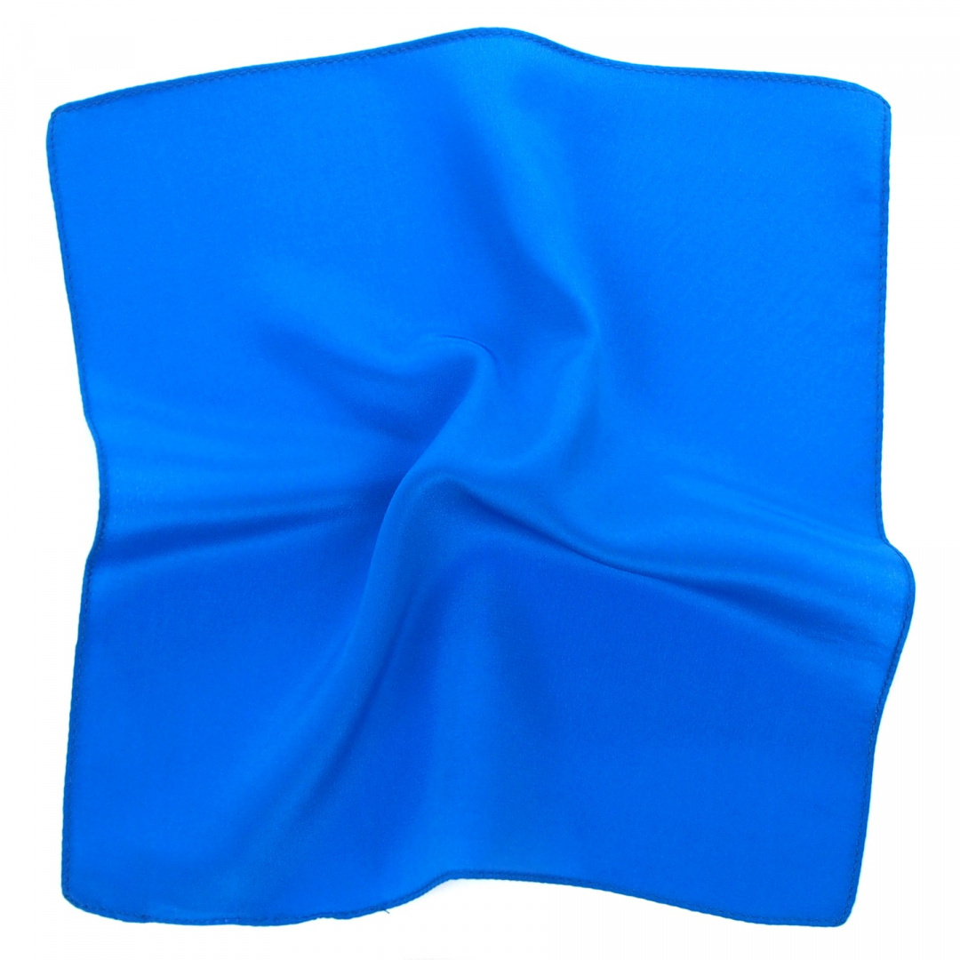 PJ-152 Blue Silk Pocket Square(2)
