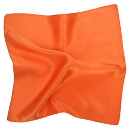 PJ-156 Orange Silk Pocket Square