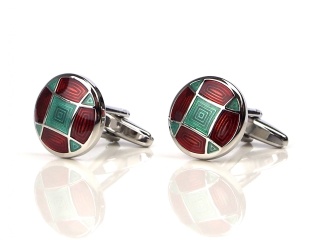 Original Awangarda cufflinks with a stained glass motif