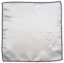 PJ-179 White Silk Pocket Square(1)