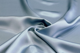SZK-358 Blue-Gray Silk Satin Scarf, 135x23cm