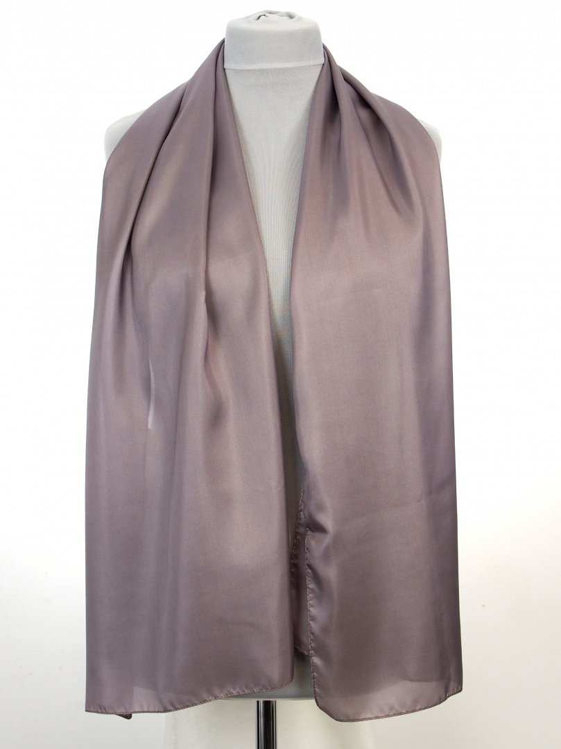 SZK-359 Violet-Beige Habotai Silk Scarf, 160x50cm(1)