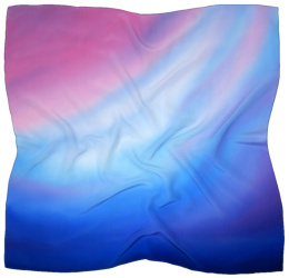 AC7-084 Hand-shaded silk scarf, 70x70cm