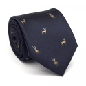 Dark navy blue tie for the Hunter - Deer