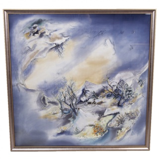 LM-001 Painting on Silk - Luma Milanówek 115x115 cm