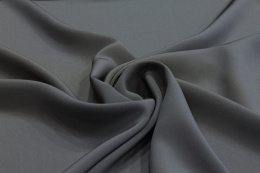 AMS-040 Silk Crepe Silk Scarf Graphite, 45x45cm