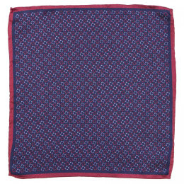 PJ-184 Silk Pocket Square with a Pattern