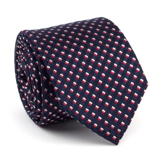 Micro-patterned jacquard silk tie KR-020