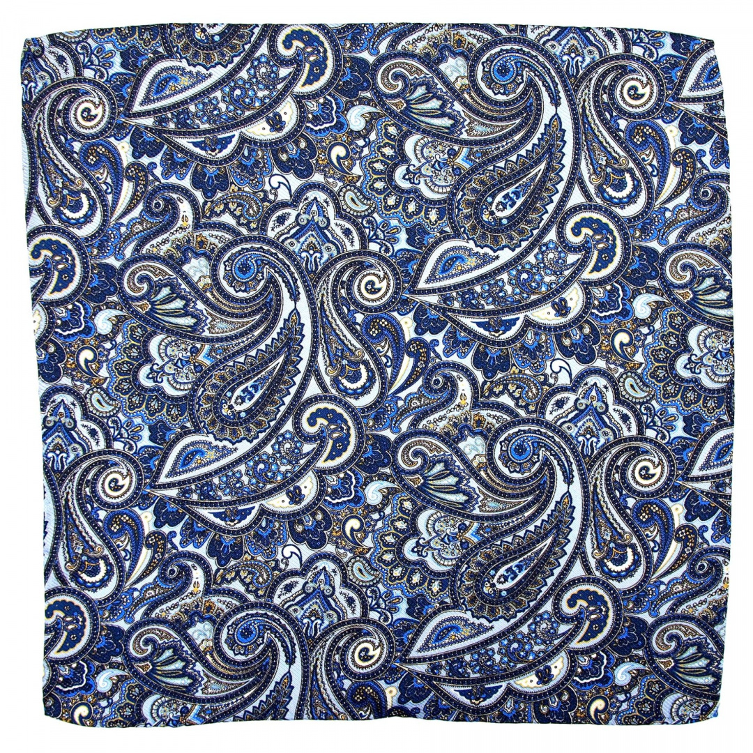 PJ-189 Silk Pocket Square with a Pattern