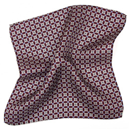 PJ-192 Silk Pocket Square with a Pattern