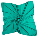 Emerald Green silk satin scarf, 55x55cm