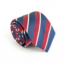 KM-112 Burgundy striped tie(1)