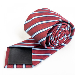 KM-121 Red necktie with a pattern